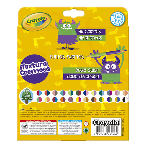 LAPICES DE COLOR CRAYOLA UP DOWNS 24U