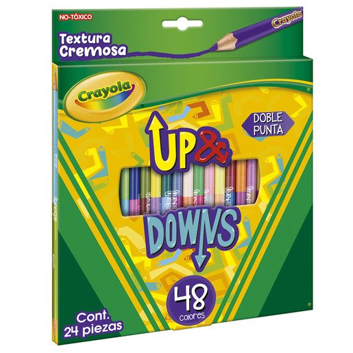 LAPICES DE COLOR CRAYOLA UP DOWNS 24U