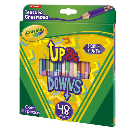 LAPICES DE COLOR CRAYOLA UP DOWNS 24U
