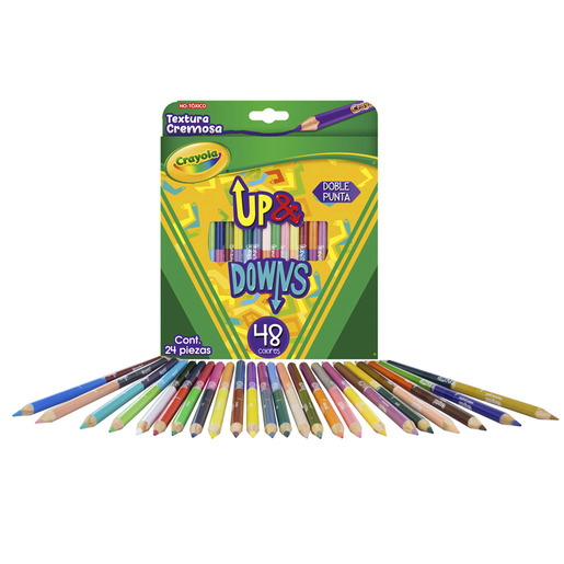 LAPICES DE COLOR CRAYOLA UP DOWNS 24U