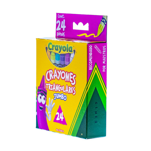 CRAYONES CRAYOLA TRIANGULAR 24U