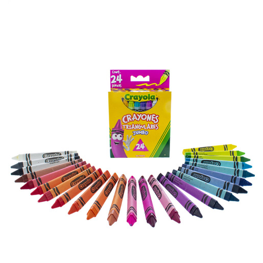 CRAYONES CRAYOLA TRIANGULAR 24U