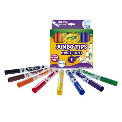 MARCADORES CRAYOLA JUMBO TIPS 8U