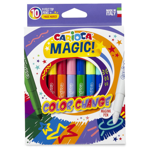 MARCADORES CARIOCA MAGICOS 10U (CAMBIAN COLOR)