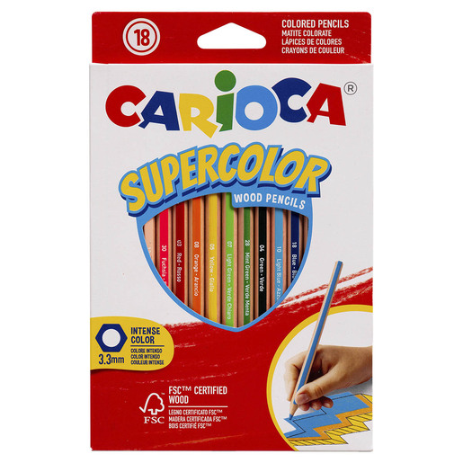 LAPICES DE COLOR CARIOCA SUPERCOLOR 12U