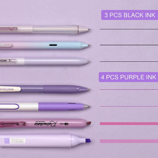 KIT WRITECH PROVENCE PARA JOURNALING COLOR MORADO 7U