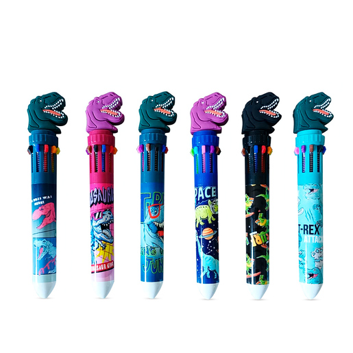 BOLIGRAFO 10 COLORES DINOSAURIOS