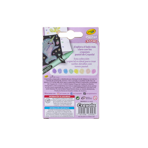 CRAYONES CRAYOLA PASTEL 8U