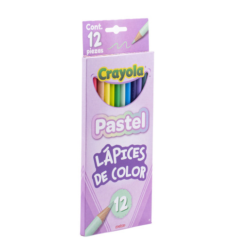 LAPICES DE COLOR CRAYOLA PASTEL 12U