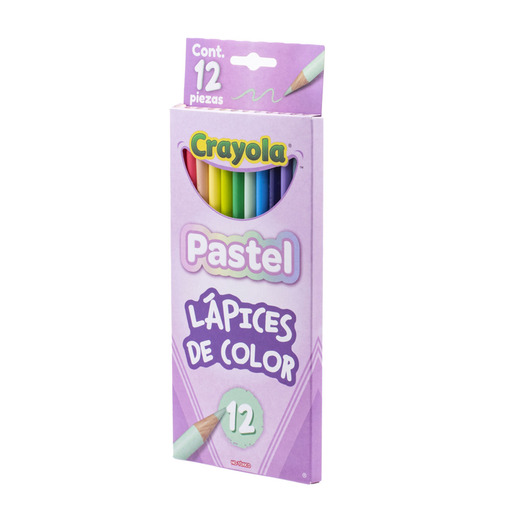LAPICES DE COLOR CRAYOLA PASTEL 12U