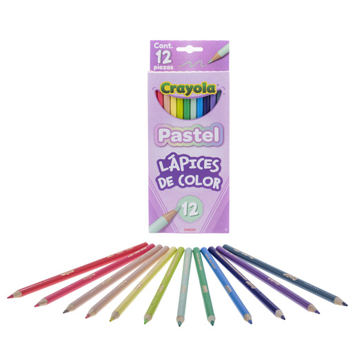 LAPICES DE COLOR CRAYOLA PASTEL 12U