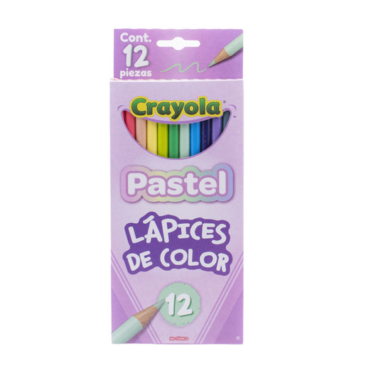 LAPICES DE COLOR CRAYOLA PASTEL 12U