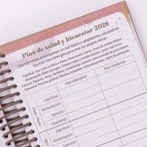 AGENDA 2026 PECHI ESPIRAL MARIPOSA