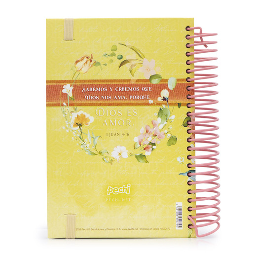 AGENDA 2026 PECHI ESPIRAL AMOR AMARILLO