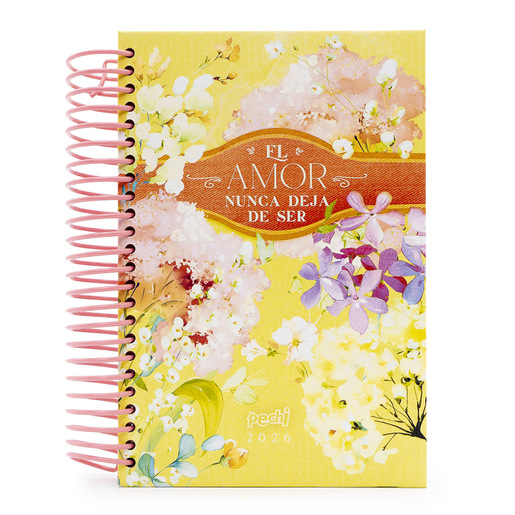 AGENDA 2026 PECHI ESPIRAL AMOR AMARILLO