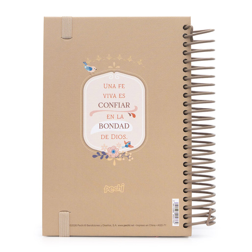 AGENDA 2026 PECHI ESPIRAL DIOS CUIDA