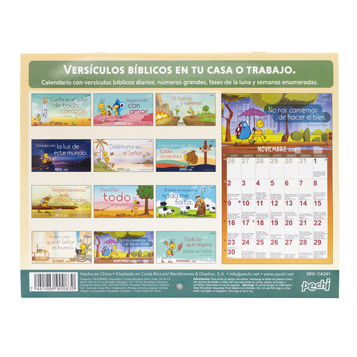 CALENDARIO DE PARED PECHI 2026