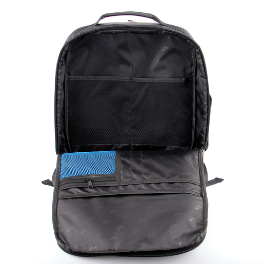BACK PACK LAPTOP 17  Y TABLET TIPO PIEL GRIS PLATINADO