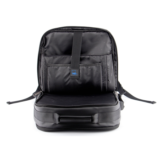 BACK PACK LAPTOP 17  Y TABLET TIPO PIEL GRIS PLATINADO