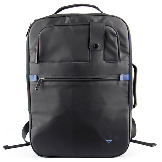 BACK PACK LAPTOP 17  Y TABLET TIPO PIEL GRIS PLATINADO