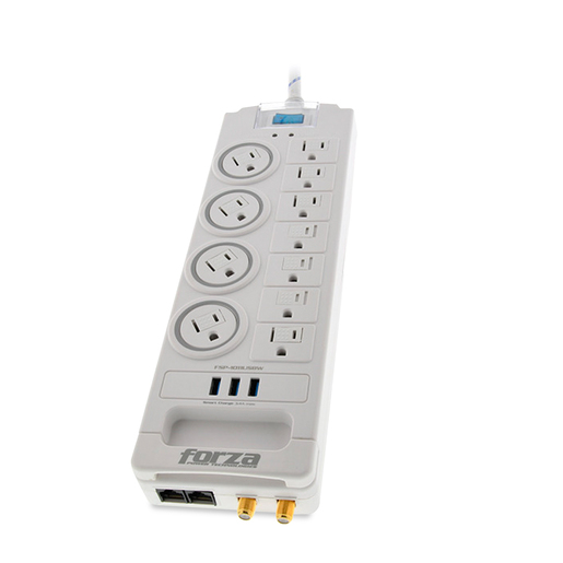 PROTECTOR DE SOBRETENSION FORZA  FSP-1011USBW