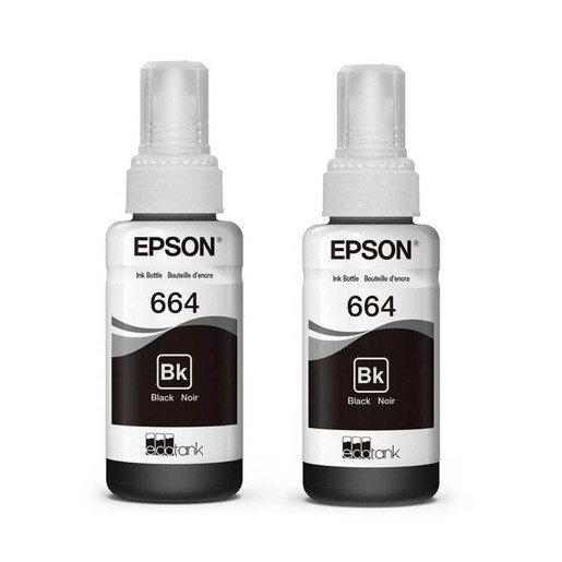 COMBO BOTELLAS DE TINTA EPSON 664 NEGRA + NEGRA