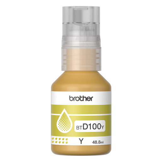 BOTELLA DE TINTA BROTHER COLOR AMARILLO BTD100Y