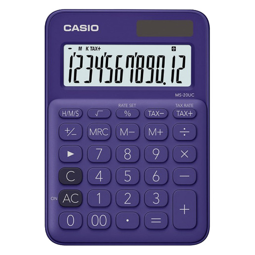 CALCULADORA CASIO DE MESA MS-20UC-PL
