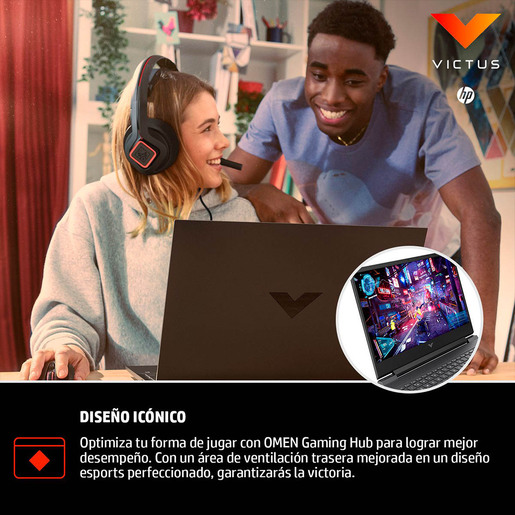 COMPUTADORA LAPTOP HP VICTUS 15-FB0100LA RYZEN 5 - 8GB - 256GB - GTX 4GB - WIN 11