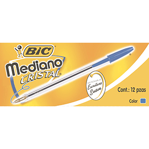 BOLIGRAFO BIC MEDIANO NEGRO C/12