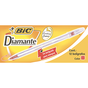 BOLIGRAFO DIAMANTE ROJO C/12