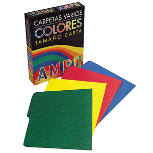 FOLDER MANILA T/C COLORES 125U FOLDER MANILA T/C COLORES 125U
