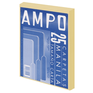 CARPETA MANILA AMPO T/C 25 UD