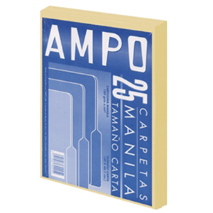 CARPETA MANILA AMPO T/O 25 UD