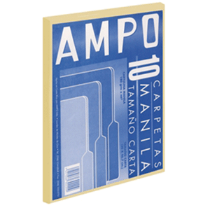 CARPETA MANILA AMPO T/C 10 UD