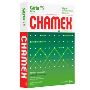 PAPEL CHAMEX T/CARTA RESMA 75 GR PAPEL CHAMEX T/CARTA RESMA 75 GR