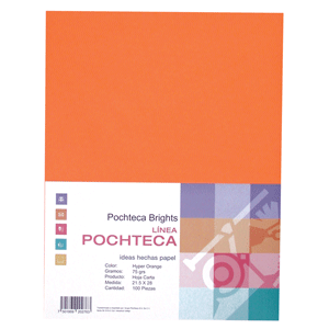 PAPEL BRIGHTS NARANJA T/C 100H