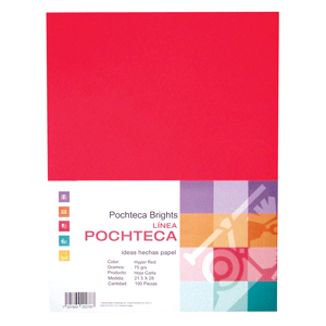 PAPEL BRIGHTS ROJO 100HJS 75GR