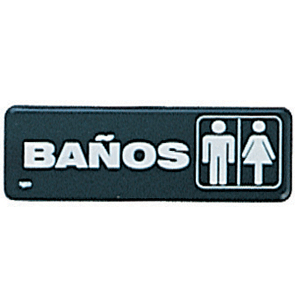 LETRERO BA OS 26X9 CM LETRERO BA OS 26X9 CM