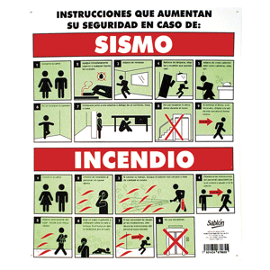 LETRERO QUE HACER E/CASO SISMO LETRERO QUE HACER E/CASO SISMO