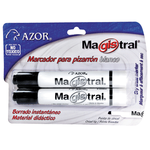 MARCADOR MAGISTRAL C/2 NEGRO