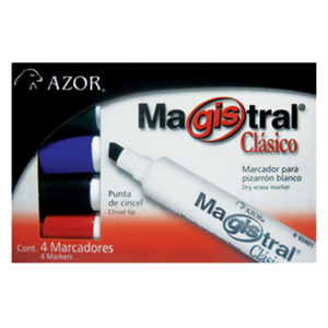 MARCADOR MAGISTRAL C/4 COLORES SURTIDOS