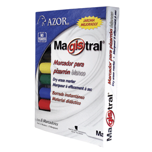 MARCADOR MAGISTRAL C/8 COLORES SURTIDOS