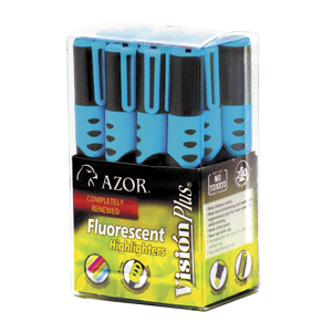 MARCATEXTO AZUL VISION CAJA C/12